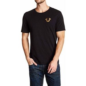 True Religion Big Buddha T-shirt pour homme, noir, L