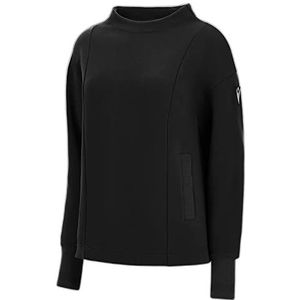 Macron Athleisure Fcc Dudinka Crater Neck Sweatshirt Blk WMN Sweatshirt, dames, zwart, L, zwart.