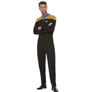 Smiffys 52445L Officiële Star Trek, Voyager Operations Uniform, heren, meerkleurig, L - maat 106,7 - 111,8 cm