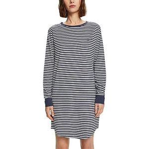 ESPRIT Modern Stripes Co Nwsus Ns S_ls nachthemd voor dames, Donkerblauw