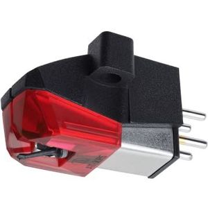 Audio Technica ATXP5 DJ Cartridge met Elliptical Bonded Stylus 1/2 inch Mount (zwart/rood)