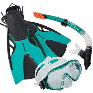 Schildkröt Cayman 940003 Duikset 3-delig met zwemvliezen, bril, verstelbare snorkel, maat 37-42 ABC - hoogwaardige siliconen in praktische tas, perfecte pasvorm