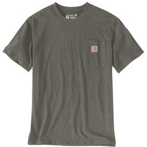 Carhartt Workwear Pocket Korte Mouwen Professioneel Utility T-shirt voor heren, Olijf