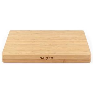 Salter BW13307EU7 Bamboe snijplank - groot houten slagersblok, dikke en duurzame plank voor het snijden van vlees, snijden van groenten, kaas, vleeswaren, omkeerbaar, gecertificeerd