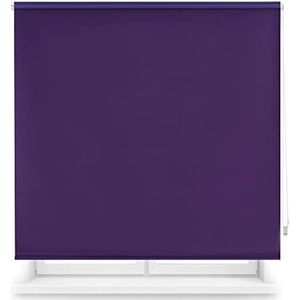 Decorblind Thermo-verduisteringsrolgordijn, afmetingen: 160 x 175 cm, breedte x lengte/maat stof rolgordijn, 157 x 170 cm, verduisterend rolgordijn, effen, paars, eenvoudig aan muur of plafond te