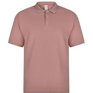 Mukua Mackay; Uniseks poloshirt van Manga Corta Polo, Lichtroze, 3XL