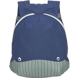 LÄSSIG Kleine kinderrugzak met borstriem, 20 x 9,5 x 24 cm, 3,5 liter, Blauw, Rugzak voor kinderen