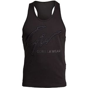 Gorilla Wear Evansville Tanktop voor heren, bodybuilding- en fitnesskleding, zwart.