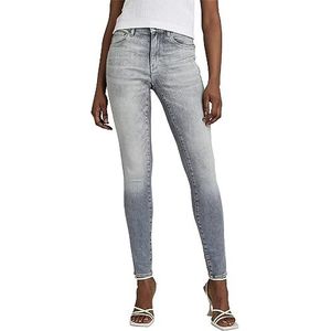 G-STAR RAW 3301 Skinny jeans voor dames, met hoge taille, grijs (Sun Faded Glacier Grey A634-c464), 23W x 30L, grijs (Sun Faded Glacier Grey A634-c464)