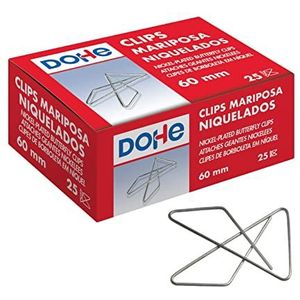 MTL 79199 paperclips vlinder nummer 20, 60 mm, 25 stuks