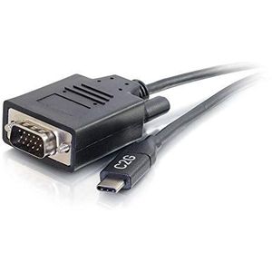 C2G Câble USB C, USB C vers VGA, câble adaptateur vidéo, 0,3 m, câbles to go 26898