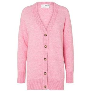 SELECTED FEMME Slfmaline Ls Knit Long Cardigan Noos Damesvest, Moonlite Mauve