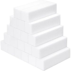 Carehabi Bloc Polissoir Ongles, 20 Pcs Buffer Ongles Carré Éponge Lime à Ongles pour Les Salons de Manucure, Le Diy Nail Art à La Maison