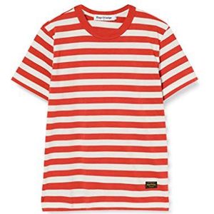 Kings Of Indigo T-shirt Darius pour homme, Rouge (Stripe Red 7922), XS