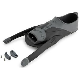 Cressi Gara Turbo Foot Pocket, binnenschoen, zwemvliezen, uniseks, volwassenen, zwart/grijs, 42/43