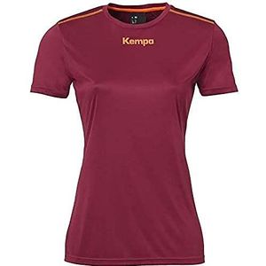 Kempa Poly Shirt dames dansshirt, Donker rood