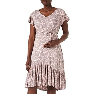 SUPERMOM Jurk met korte mouwen All Over Print Bloemenjurk, Elderberry-P889, 36 dames, Meerkleurig, 36