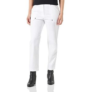 Love Moschino Slim Fit Trousers Pantalon décontracté pour femme, Optical White, 40