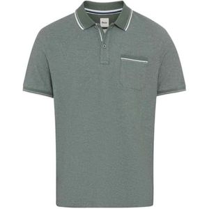 BRAX Style Patrick Pique Two Tone Poloshirt voor heren, 36 Tijm, XS