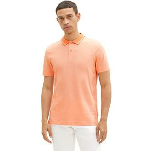 TOM TAILOR 1036437 Poloshirt voor heren, gestreept, 1 stuk, 31994 - Meloen Oranje Witte Stripe