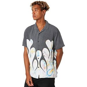Globe Dead Kooks Flame Heart T-shirt voor heren, kunsthars