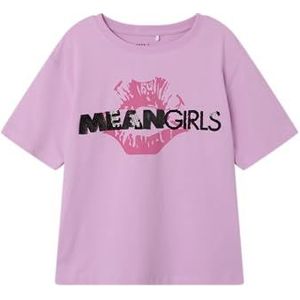 NAME IT T-shirt voor meisjes, regular fit, Pastel Lavendel