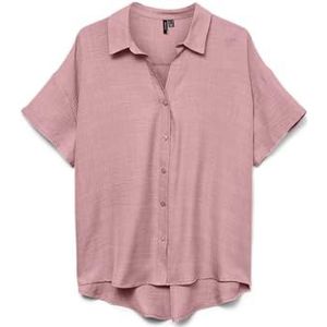 VERO MODA Vmmelaney Queeny Ss Shirt Wvn Ga Noos Vmmelaney Queeny Ss T-shirt Wvn Ga Noos Dames (1 stuk), Koraal blos., M