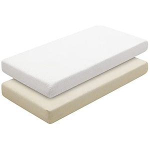 Cambrass - Hoeslaken, 60 stuks, 60 x 120 x 17 cm, Vichy10, beige