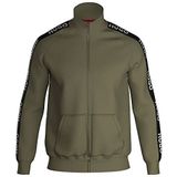 HUGO Sporty Logo Jacketzp loungewear jas voor heren, Open groen