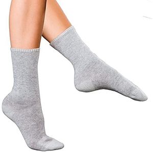 FALKE Sokken nr. 1 kasjmier dames grijs beige vele andere kleuren versterkte sokken zonder patroon ademend warm dik effen hoge kwaliteit 1 paar, Grijs (Marengo 3391)