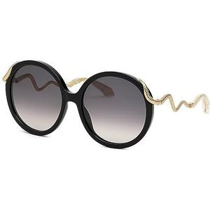 Just Cavalli Roberto Cavalli zonnebril voor dames, Crème met volledige glans