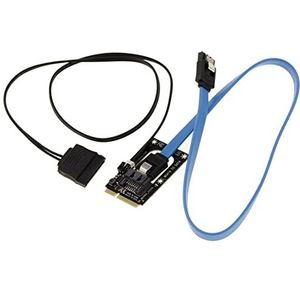 KALEA INFORMATIQUE SATA-naar-MSATA-adapter met voeding voor de harde schijf. Vervang een mSATA-SSD door een klassieke HDD