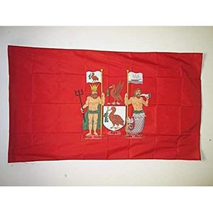 AZ FLAG Vlag Liverpool 150 x 90 cm – vlag van Liverpool – Merseyside 90 x 150 cm – schede voor vlaggenstok