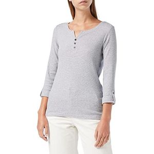 TOM TAILOR Gestreept T-shirt voor dames, 26053 - Offwhite Navy Small Stripe