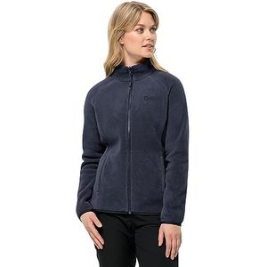 Jack Wolfskin Moonrise Fz W fleecejack voor dames, Nacht Blauw