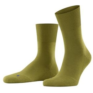 FALKE Uniseks Run-sokken, dunne krullende zolen, effen, ideaal met casual outfits, sportieve sneakers, sneldrogend, ademend, katoen, functioneel garen, 1 paar, Groen (Vegetal 7471)