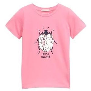 TOM TAILOR T-shirt pour fille, 23807 - Rose Sunrise, 128-134