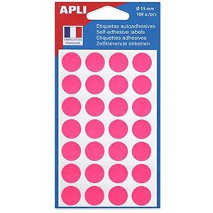 agipa 111848 ronde marker, 15 mm, 2 stuks, roze