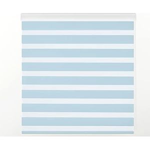 Estoralis Sansa Rolgordijn, modern design, dubbele stof, model Sansa, hemelsblauw, 145 x 255 cm, rolgordijn 142 x 250 cm