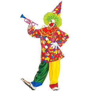 Widmann 38585 Clownkostuum voor kinderen met kraag, broek en hoed