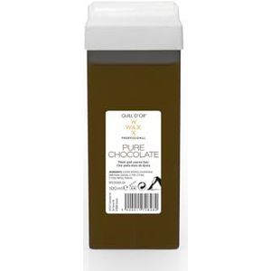 Lot de 3 Cartouches de cire 100ml Pure chocolat WaxWax de Guill d'or, qualité professionnelle, pour épilation jambes, aisselles, corps. Facile à utiliser. Pour poils durs et épais. Tous types de peaux