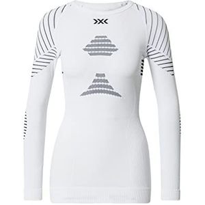 X-BIONIC Invent 4.0 Shirt Ronde Hals Lange Mouwen Vrouwen T-Shirt Compressieshirt Vrouwen, Wit/Zwart