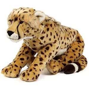 Living Nature Grote cheetah, cheetah van zacht en realistisch pluche, 47 cm