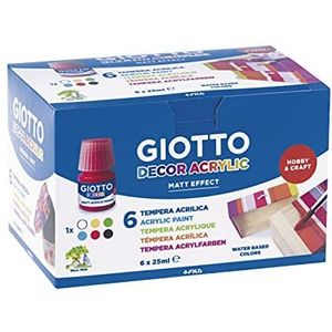 Giotto 538200 Decor acryl flessen 25 ml 6 stuks