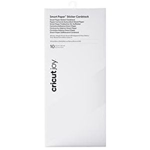 Cricut Smart Paper Sticker Cartide, wit, 14 cm x 33 cm (5,5 x 13), 10 stuks, voor gebruik, 14 cm x 33 cm, 10 stuks 2008870
