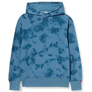 Levi's Kids Jongens trui met capuchon Lvb Tie Dye Pullover Hoodie, aegean blue