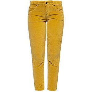 ATT Jeans Belinda Dames Jeans Fluweel, Geel.