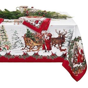 Elrene Home Fashions Villeroy & Boch Toy's Fantasy Holiday Tafelkleed, rechthoekig, meerkleurig, 132,1 x 177,8 cm