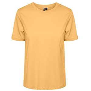 PIECES Pcria Ss Fold Up Solid Tee Noos Bc T-shirt, Flax