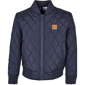 Urban Classics Boys Diamond Quilt Nylon Jacket Jongens, Marine.